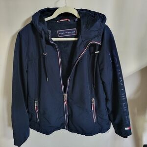 Tommy Hilfiger Navy Soft Shell Jacket, Size Large